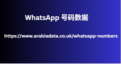 WhatsApp 号码数据