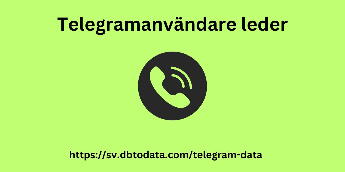 Telegramanvändare leder