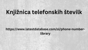 Knjižnica telefonskih številk