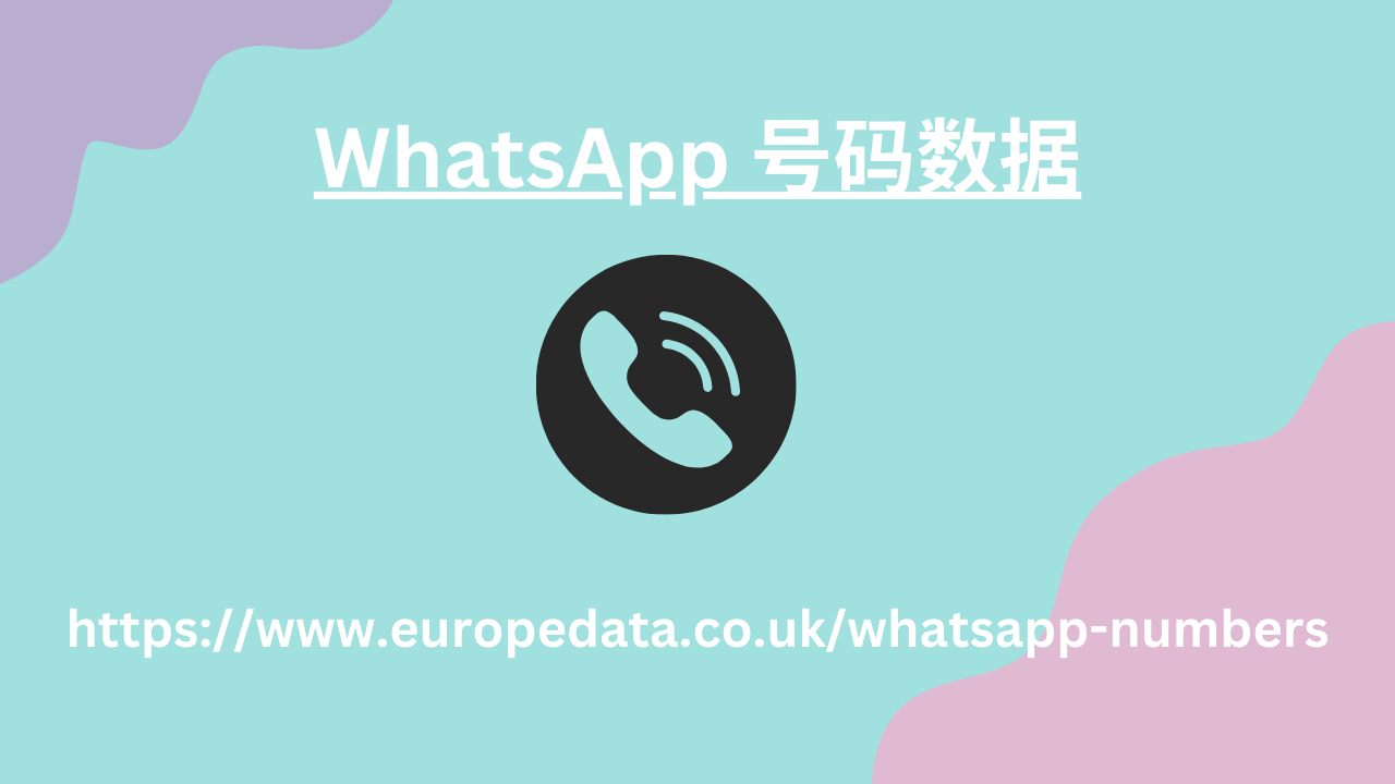 WhatsApp 号码数据