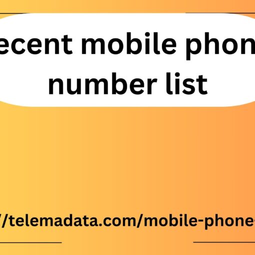 recent mobile phone number list