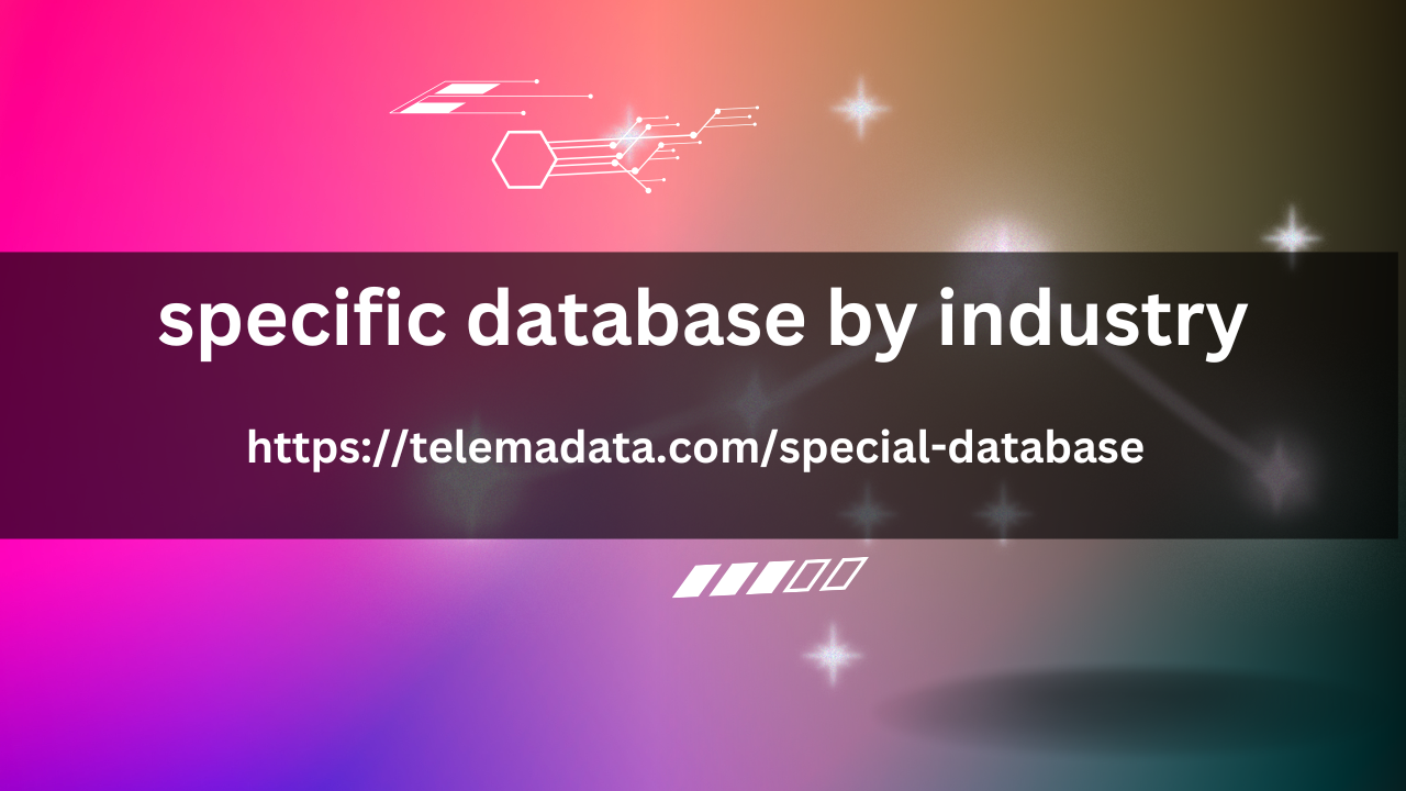 specific database by industry