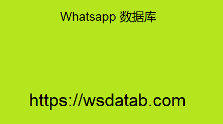 Whatsapp 数据库