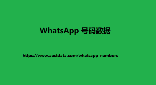 WhatsApp 号码数据